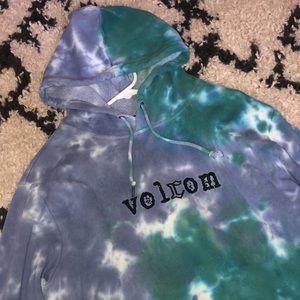 Tie Dye Volcom Hoodie size Large Tillys